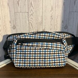 Stylish Houndstooth Belt Bag